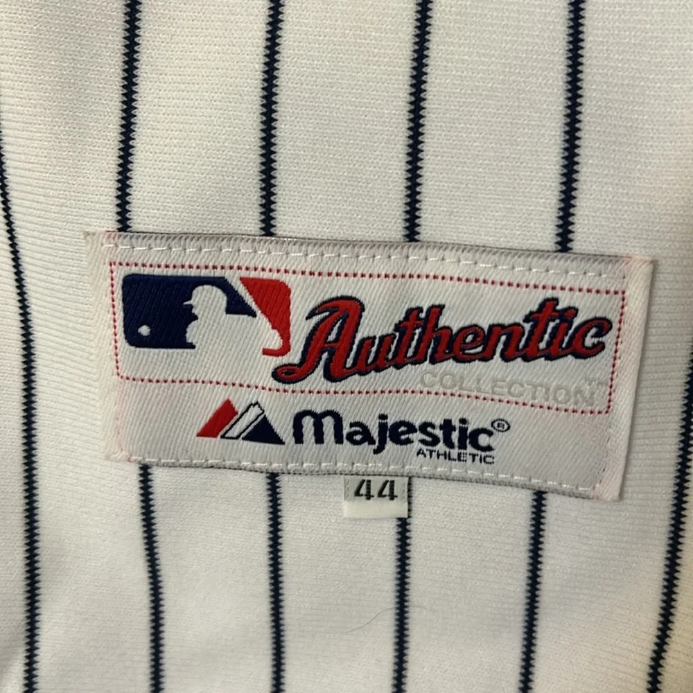 Official Majestic New York Yankees Mariano Rivera #42 Men's Baseball Jersey - Picture 4 of 5